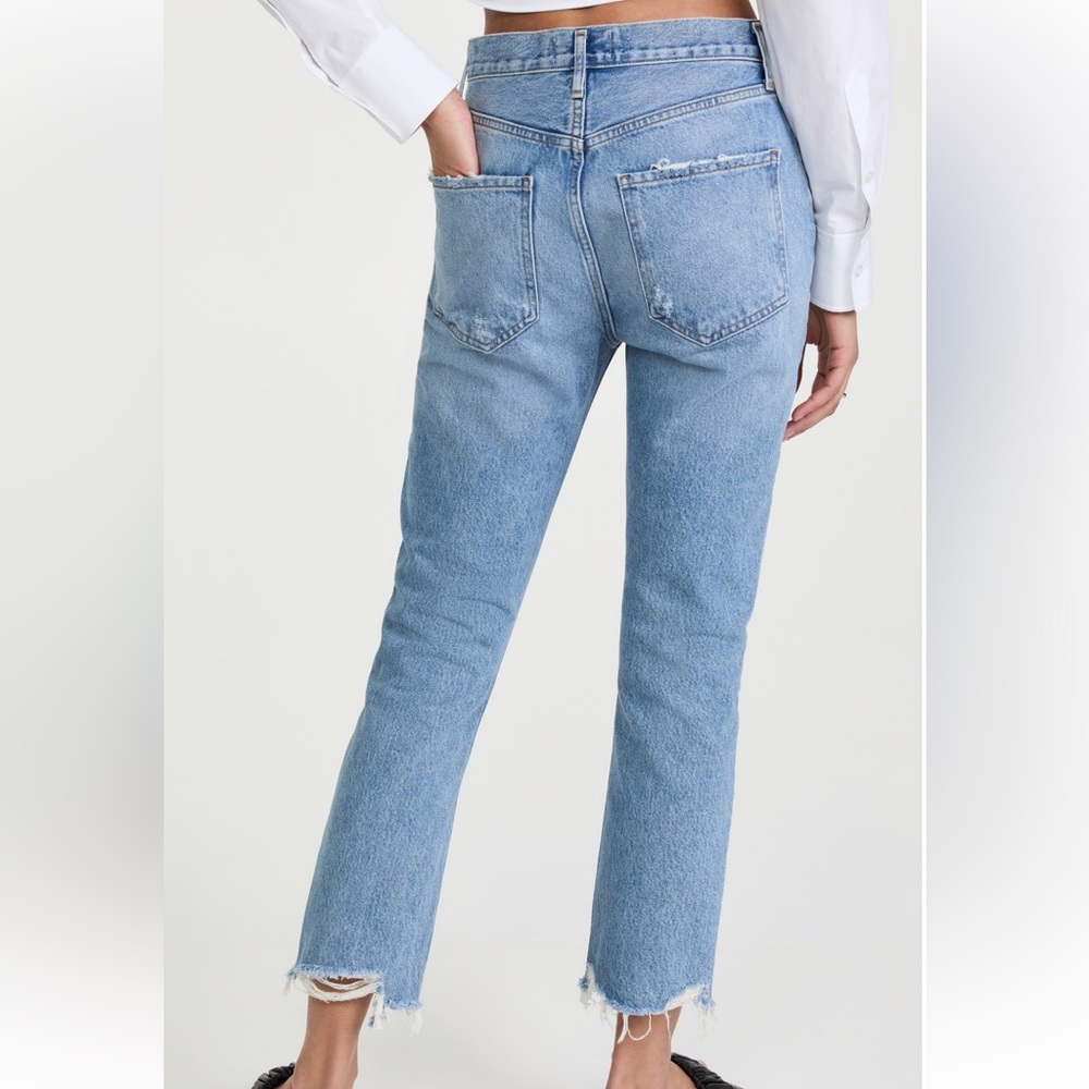 AGOLDE Riley High Rise Straight Crop Jeans - Picture 2 of 5